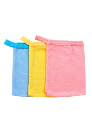 Состав:
Хлопок 80%
Полиэстер 20%
	Варежка для купания малышей. 