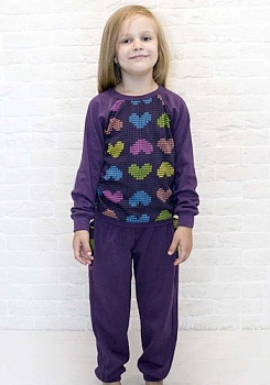 Состав:
Интерлок
	Детский комплект (джемпер+брюки).