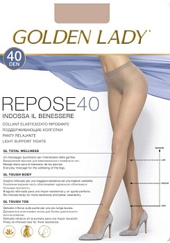 Состав:
Полиамид 88%,
Эластан 12%
	Полупрозрачные шелковистые колготки плотностью 40 ден, с массажным эффектом, уплотненными шортиками и усиленным мыском.