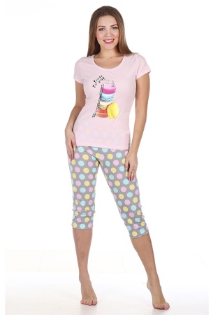 Состав:
Кулирка
Хлопок 100%
	Пижама женская 