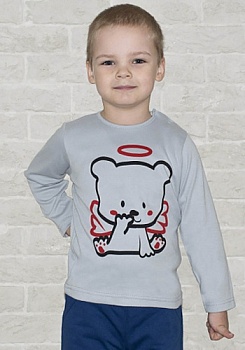 Состав:
Интерлок
Хлопок 100%
	Кофточка детская с кнопками на плече, с аппликацией.