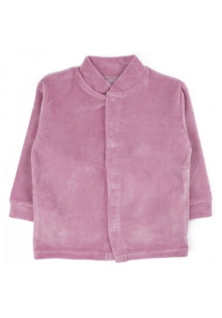Состав:
Велюр
Хлопок 100%
	Кофточка детская велюровая, на кнопках, с манжетами на рукавах.