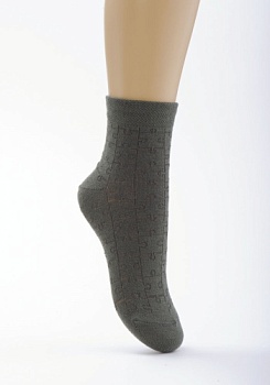 Состав: 
Хлопок 72%, 
Полиамид 26%, 
Эластан 2%
	Детские носки с ажурным рисунком 