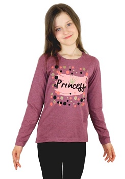 Состав:
Кулирка
Хлопок 100%
	Джемпер для девочки с рисунком. 