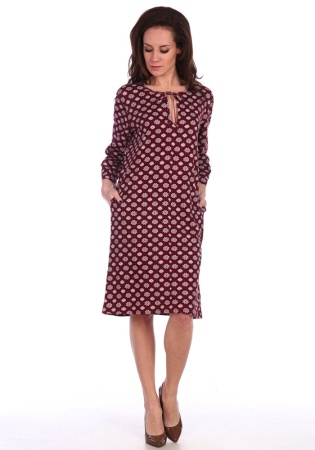 Состав: 
Кулирка
Хлопок 100%
	Женская туника из принтованного полотна, длиной до колен. Спереди украшен каплевидным вырезом.  По бокам два накладных кармана. 

Обратите внимание: расцветка товара на сайте может отличаться от фактической расцвет