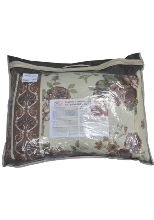 Наружный чехол: 
Ультрастеп на молнии.
Второй чехол: 
Хлопкополиэфирная ткань (на молнии) .
Наполнитель: 
Гречневая лузга.