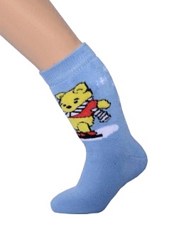 Состав:
Хлопок 89%
Полиамид 10%
Эластан 1%
	Носки зимние с плюшем внутри с рисунком для мальчиков и девочек. 