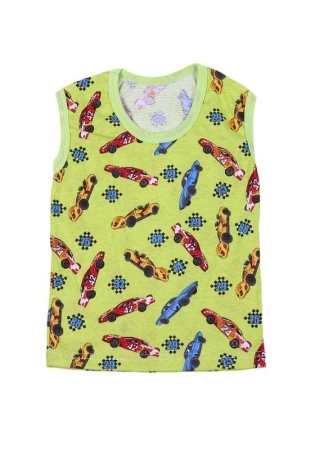 Состав:
Кулирка 
Хлопок 100%
	Майка детская, цветная.