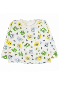 Состав:
Кулирка
Хлопок 100%
	Распашонка очень комфортна для малыша – все швы выполнены наружу. Модель цельнокроенная, застегивается на две кнопки на горловине, неглубокий запах. На рукавах - клапаны, позволяющие ручкам ребенка быть открытыми или за