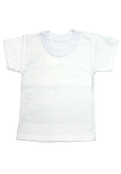 Состав:
Кулирка
Хлопок 100%
	Детская футболка белая. 