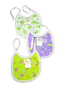 Состав:
Трикотаж
	Слюнявчик на завязках. 