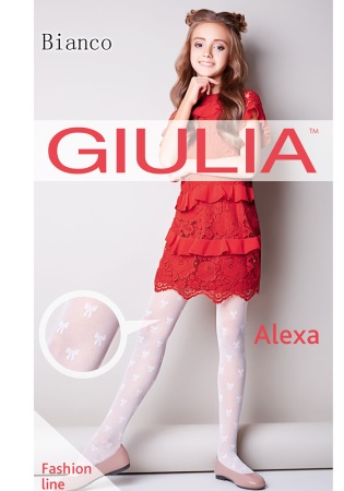 Состав:
Полиамид 89%
Эластан 11%
	Прозрачные детские колготки с оплетенным эластаном, плотностью 40 ден, с усиленными шортиками и широким поясом. По всей ноге модели размещен тканый узор в виде сеточки с крупными бантами.