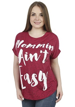 Состав:
Деворе
П/э 65%,
Хлопок 35%
	Футболка женская полуприлегающего кроя, со спущенным рукавом. С модным принтом.

Обратите внимание: расцветка товара на сайте может отличаться от фактической расцветки. Оптовый склад оставляет за собой право