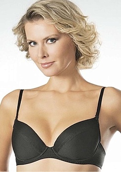 Состав:
Полиамид  55% 
Полиэстр 30%
Эластан  15%
  Классическая модель «пуш-ап» на каркасах, благодаря съемным бретелям и скромному декору будет уместна под любым нарядом. Этот бюстгальтер будет оценен юными особами, ведь объемные вкладыши – это