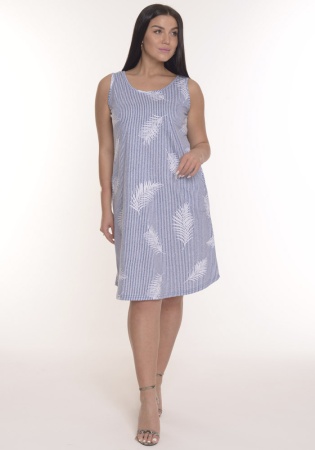 Состав:
Кулирка 
Хлопок 100%
    Сарафан на широких бретелях. Полуприлегающий силуэт. Боковые карманы. Фигурная линия низа изделия. Удобен и комфортен для дома и отдыха.

Обратите внимание: расцветка товара на сайте может отличаться от фактичес