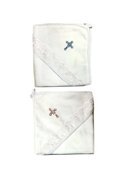 Состав:
Футер
Хлопок 100%
	Пеленка для крещения, размер 95х100 см. 