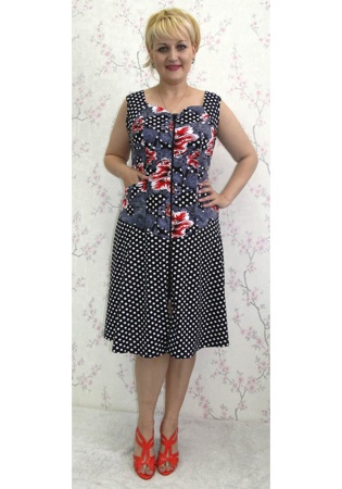 Состав: 
Кулирка
Хлопок 100% 
	Женский сарафан 