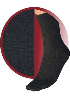 Состав: 
Хлопок 57%, 
Полиамид 43%
	Носки мужские гладкие, с лампасным рельефным рисунком.