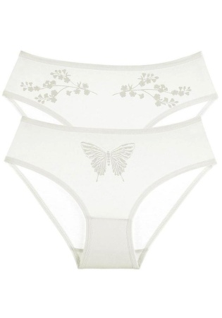 Состав:
Хлопок  95%
Эластан 5%
      Детские трусы для девочки белого цвета. Спереди украшены рисунком. 