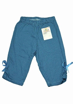 Состав:
Кулирка
Хлопок 100%
	Детские леггинсы в горошек с бантиками. 