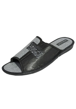 Состав:
Подошва - полиуретан;
Верх - натуральный, синтетический или нетканый текстиль
     Мужские открытые тапочки. 