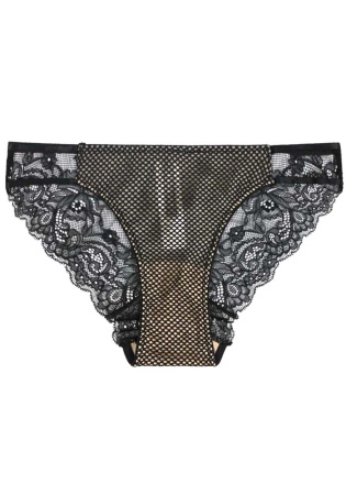 Состав:
Нейлон   90% 
Эластан 10%
   Стильные, красивые, женские кружевные трусы.