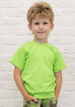 Состав:
Кулирка
Хлопок 100%
	Детская однотонная футболка.