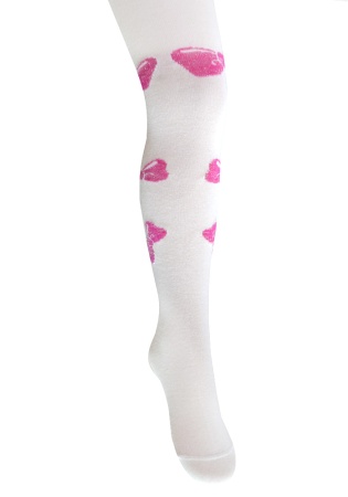 Состав:
Хлопок 65%
Полиамид 24%
Полипропилен 7%
Люрекс 2%
Эластан 2%
	Демисезонные колготки для девочек с люрексом. 