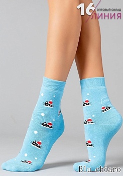 Состав:
Хлопок 80%
Полиамид 15%
Эластан 5%
     Новогодние женские носки из хлопка с ярким рисунком 