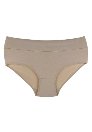 Состав:
Хлопок 95%
Эластан 5%
    Женские хлопковые трусики-слипы с высокой посадкой, бежевого цвета. Широкий эластичный пояс придает легкую коррекцию фигуре.