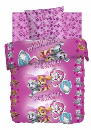 Ткань: Бязь
Состав: Хлопок 100%
	Детское постельное белье с персонажами мультсериала «Щенячий патруль» - будет хорошим подарком для вашего ребенка. Щенячий патруль — спасательная команда, состоящая из Райдера и семи щенков: Маршала, Гонщика (Чейса), Р
