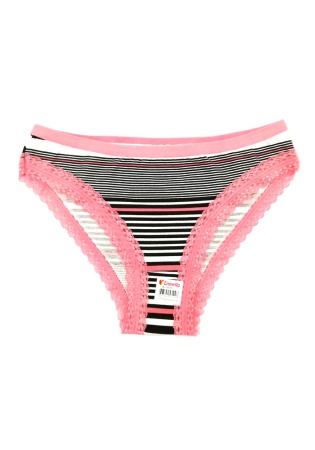 Состав:
Хлопок 95%
Эластан 5%
    Женские трусы-слипы из цветного полотна. Пройма украшены кружевом, пояс выполнен из эластичной резинки. 