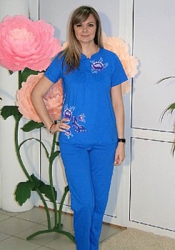 Состав:
Кулирка
Хлопок 100%
	Женский костюм 