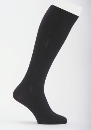 Состав: 
Хлопок 74%, 
Полиамид 24%, 
Эластан 2%
	Гольфы мужские в рубчик, демисезонные, небольшой рисунок на паголенке. 