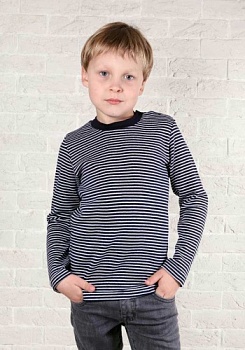 Состав:
Интерлок
Хлопок 100%
	Джемпер детский в полоску. На плече 2 кнопочки для удобства одевания джемпера. 