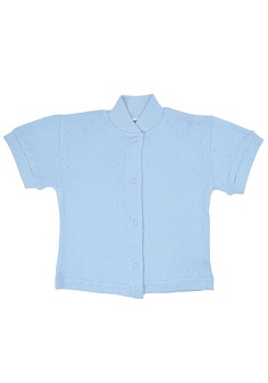 Состав:
Перфорация
Хлопок 100%
	Кофточка на кнопочках, с коротким рукавом.