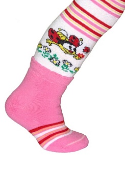 Состав: 
Хлопок 73%
Полиамид 25%
Эластан 2%
	Комфортные детские колготки для мальчиков и девочек с очень яркими рисунками. На паголенке имитация носочка.