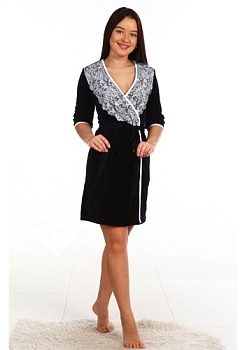 Состав:
Хлопок 80%
Полиэстер 20%
	Велюровый халат 