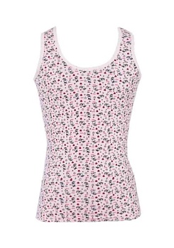 Состав:
Хлопок 95%
Эластан 5%
	Детская майка для девочек. 