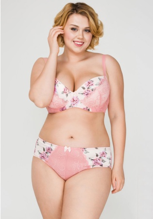 Состав:
Атласное полотно
ПЭ 97%
ПУ 3%
Эластичное кружево
ПА 90%
ПУ 10%
Ластовица
Хлопок 100%
	Трусики классические выполнены из принтованного атласного полотна и кружева, декорированы эластичной лентой с фестонами. Передняя деталь декорирован