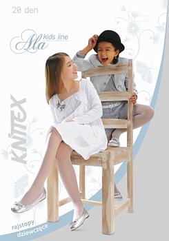 Состав:
Полиамид 89%, 
Эластан 11% 
	Колготки для девочки Knittex Ala, изготовленные из высококачественного материала, идеально подойдут вашей дочурке. Полиамид и эластан предотвращают растяжение и деформацию после стирки. Чрезвычайно мягкие колгот