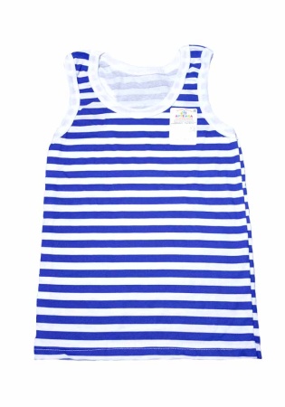 Состав:
Кулирка
Хлопок 100%
	Детская майка-борцовка тельняшка. 