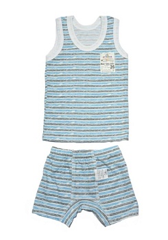 Состав:
Кулирка
Хлопок 100%
	Комплект белья для мальчиков (майка + трусы шорты). 