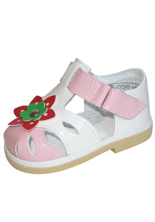 Материал верха:  Искусственная кожа
Материал стельки:  Текстиль
Материал подклада:  Натуральная кожа
Материал подошвы:  Пористая резина
	Сандалии для девочек и мальчиков c застёжкой- липа.