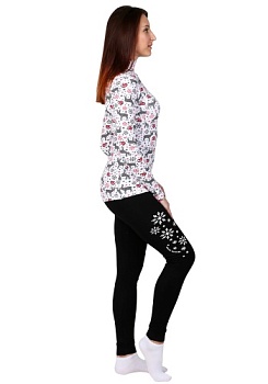 Состав:
Рибана с начесом
Хлопок 51%
ПЭ 45%
Эластан 4%
     Термобельё женское 