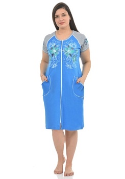 Состав:
Интерлок
	Халат женский 