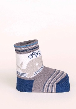 Состав: 
Хлопок 80%, 
Полиамид 18%,
Эластан 2%
	Демисезонные носки для мальчиков. Маленькие размеры.