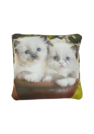 Состав:
Полиэстер 100%
Наполнитель: вспененный полистирол
	Подушка-антистресс, размер 15х15 см.