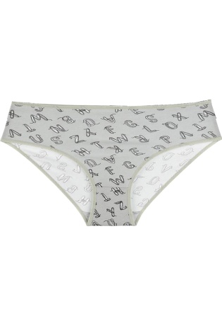 Состав:
Хлопок 95%
Эластан 5%
	Женские трусы-баталы со средней посадкой из принтованного полотна. 