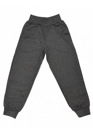 Состав:
Футер
	Детские брючки на широкой резинке, с карманами, внизу на манжетах. 